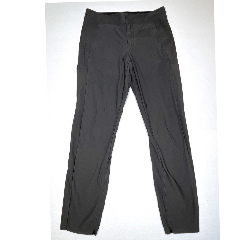Athleta Womens Headlands Hybrid Cargo Tights Pants 6 Dark Gray